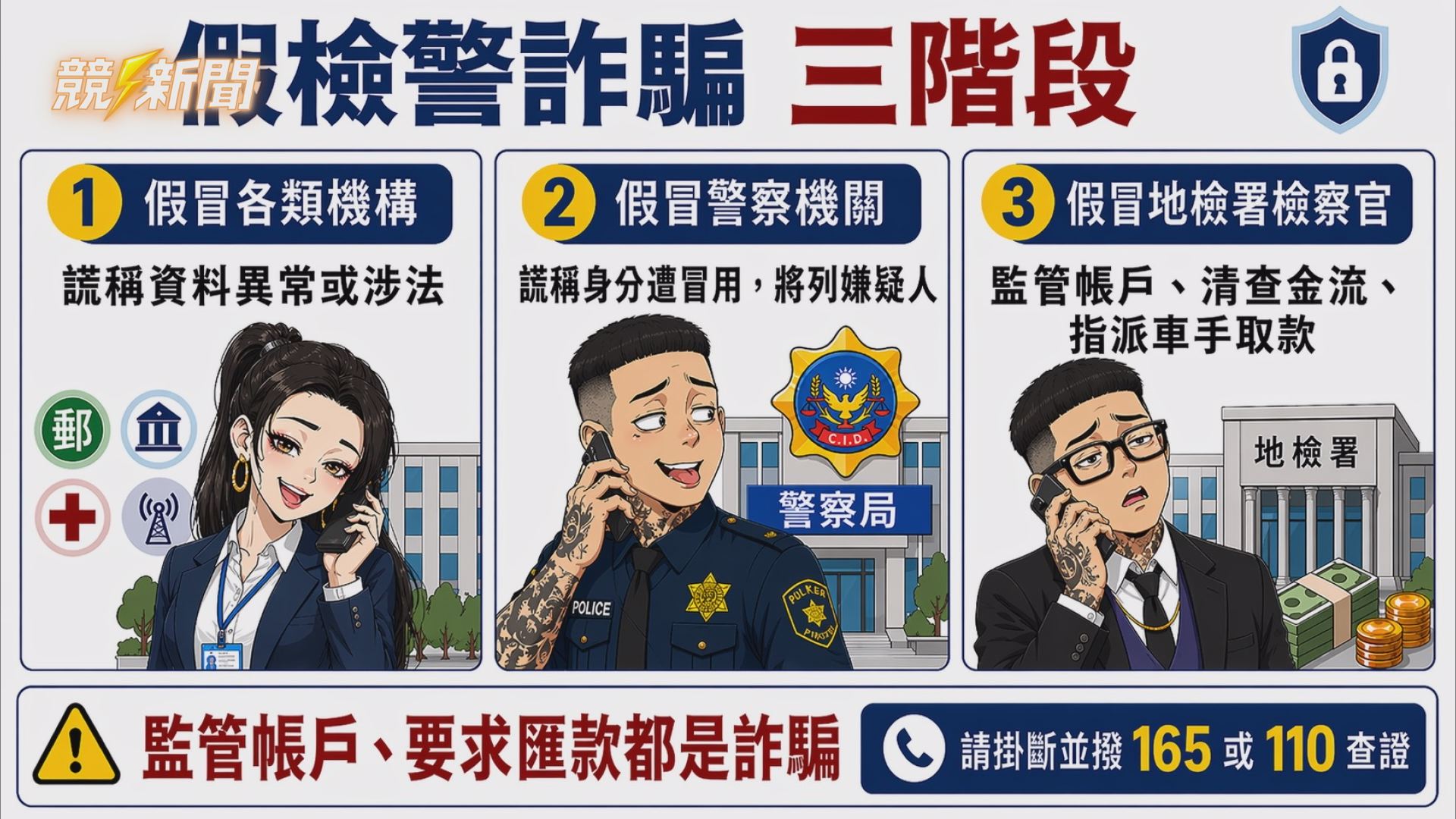 【社會】假冒「普發一萬」領款通知誘騙 雄警跨縣市破獲百萬詐欺集團