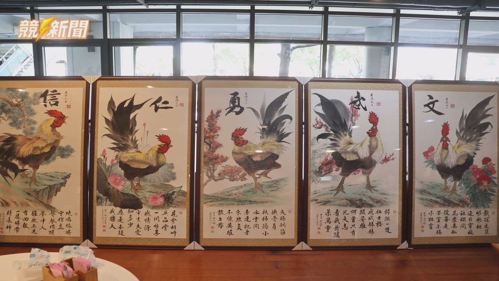 雲林展出藝術家黃開祿《公雞》畫作
