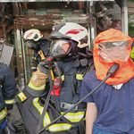 【社會】基隆21層高樓火警演練 消防啟動RIT救援